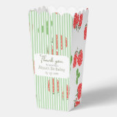 いちごカラフルと緑のストライプ誕生日 フェイバーボックス (正面)