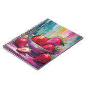 いちごカラフルモダン抽象芸術絵を描の ノートブック (左側)