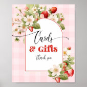 いちごカードとギフト ポスター (正面)