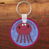 いちごクラゲ キーホルダー (正面)