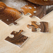 いちごケーキで愛らしいリス ジグソーパズル (側面)