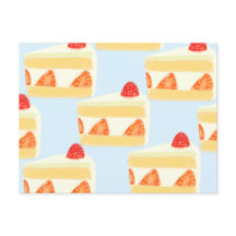 いちごケーキはがき