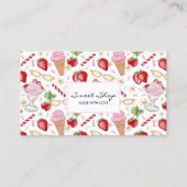 いちごサンデパターン 名刺 (正面)