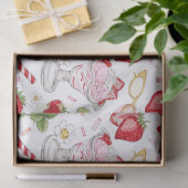 いちごサンデパターン 薄葉紙 (ギフト)