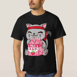 いちごシェイクストロベリーミルクキャットかわいい寧子A Tシャツ