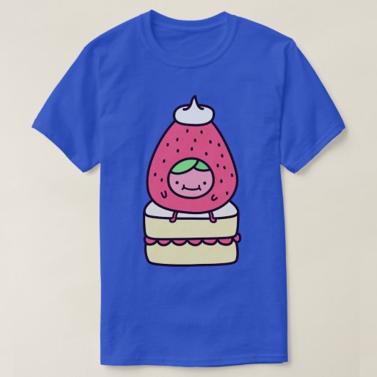 いちごショートケーキ Tシャツ (デザイン正面)