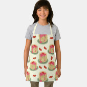 いちごシロップがかわいらしいパンケーキ エプロン (インサイチュ)