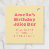 いちごジュースの箱の誕生日パーティー フェイバータグ (裏面)