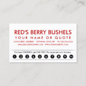 いちごストライプロイヤリティカード ロイヤリティカード (裏面)