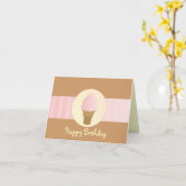 いちごソフトサーブ カード (黄色い花)