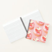 いちごタルトのイラスト ノートブック (内部)