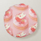いちごタルトのイラスト ラウンドクッション (裏面)
