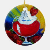 いちごダイキリのオーナメント セラミックオーナメント (裏面)