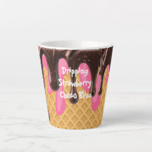 いちごチョコのアイスクリームが滴る幸せ