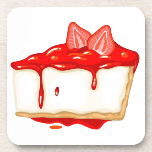 いちごチーズケーキおいしいケーキ コースター