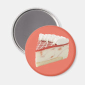 いちごチーズケーキのスライス マグネット (正面/裏面)