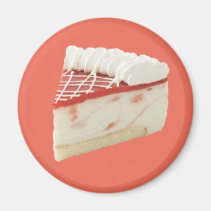 いちごチーズケーキのスライス マグネット