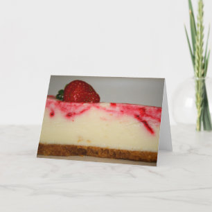 いちごチーズケーキ用挨拶カード,ノートカード カード