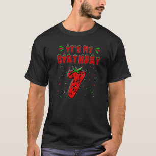 いちごテーマ第7誕生日飾り7年 Tシャツ