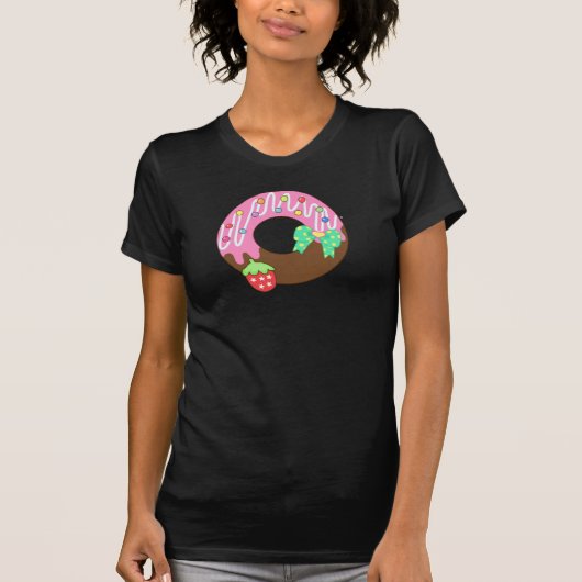いちごドーナツ Tシャツ (正面)