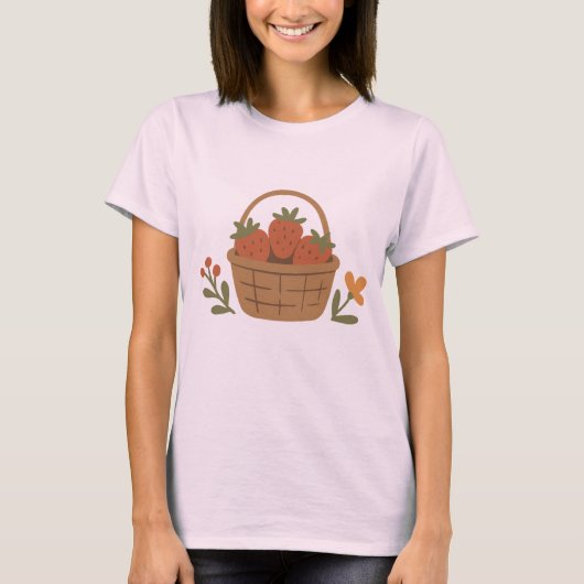 いちごバスケット Tシャツ (正面)