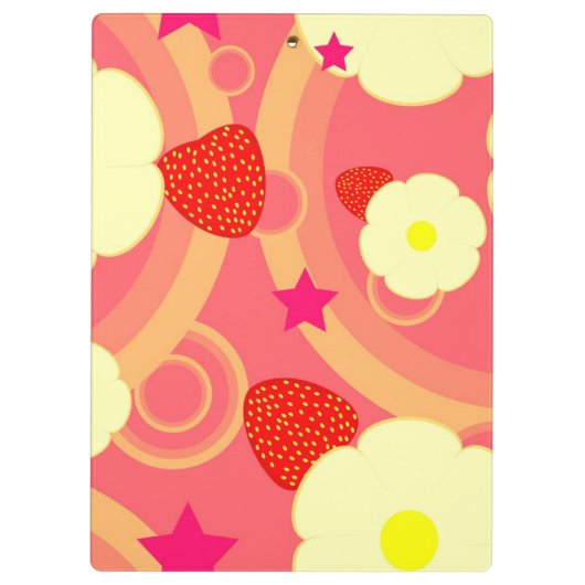 いちごパターン2 クリップボード (裏面)