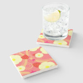 いちごパターン2 ストーンコースター (横)