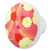 いちごパターン2 セラミックノブ (右)