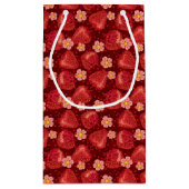 いちごパターン2 2 スモールペーパーバッグ (裏面)