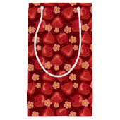 いちごパターン2 2 スモールペーパーバッグ (正面)