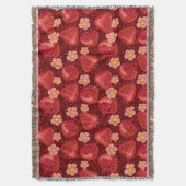 いちごパターン2 2 スローブランケット (正面縦)