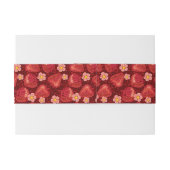 いちごパターン2 2 招待状ベリーバンド (裏面例)