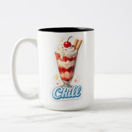 いちごパフェの2トーンコーヒーマグ ツートーンマグカップ