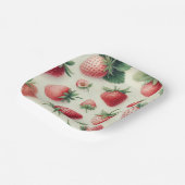 いちごパンケーキスタック ブライダル ブランシュ シャワー ペーパープレート (傾斜あり)