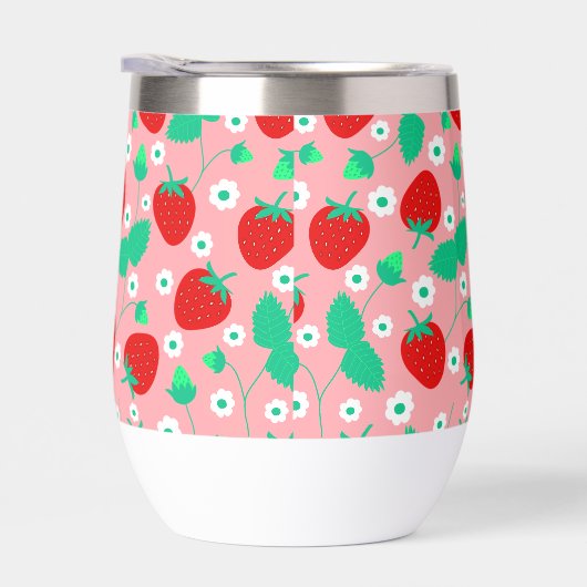 いちごパーソナライズされたとデイジーの花が可愛い (右面)