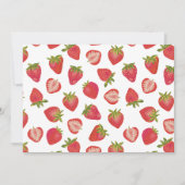 いちごパーソナライズされたの柄 ノートカード (正面)