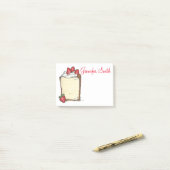 いちごパーソナライズされたエンジェル食品ケーキのポスト ポストイット (デスク上)