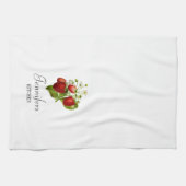 いちごパーソナライズされたキッチンタオルイチゴ キッチンタオル (横)
