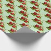いちごパーソナライズされたキッチンティーポット ラッピングペーパー (角)