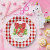 いちごパーソナライズされたテーマ誕生日かわいい夏 ペーパープレート (パーティー)