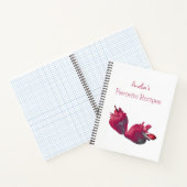 いちごパーソナライズされたレシピ ノートブック (内部)