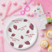 いちごパーソナライズされた誕生日 ペーパープレート (パーティー)