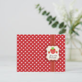 いちごパーティー招待状 招待状 (スタンド正面)