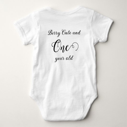 いちごビーいちごスウィート ベビーボディスーツ (裏面)