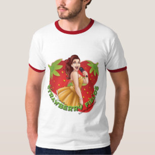 いちごフィールドズマンのリンガーシャツ Tシャツ