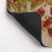 いちごフランスののクレトン マウスパッド (コーナー)