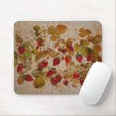 いちごフランスののクレトン マウスパッド (マウス)