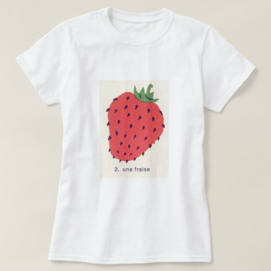 いちごフランスの Tシャツ (デザイン正面)
