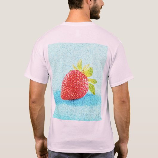 「いちごフルーツ」かわいい写真。買今 Tシャツ (裏面)