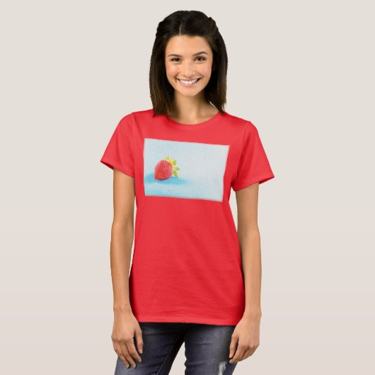 「いちごフルーツ」かわいい写真。買今 Tシャツ (正面フル)